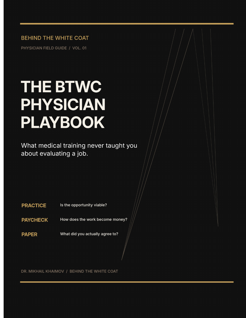Cover of The BTWC Physician Playbook, Volume 1